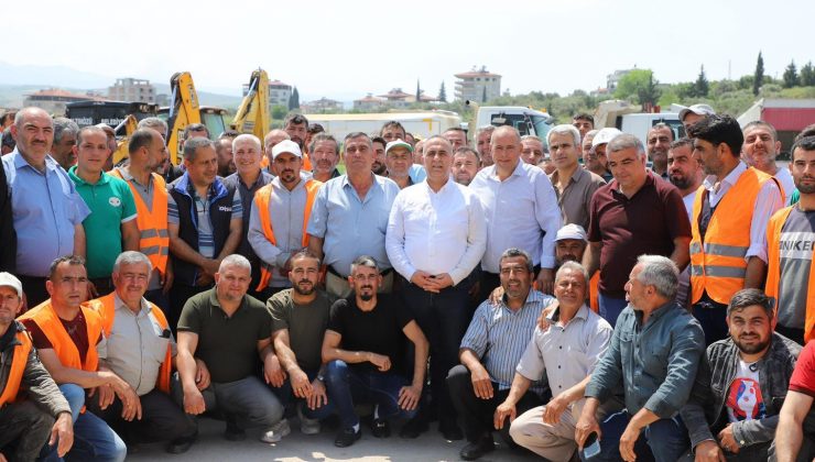 BAŞKAN SARI EMEKÇİLERLE BULUŞTU