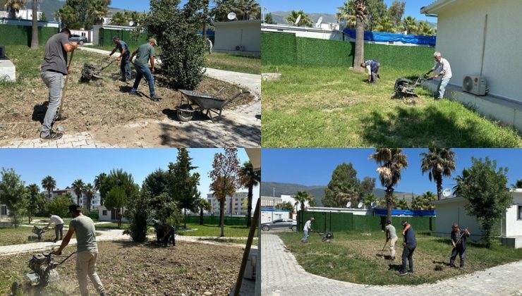 PARK BAHÇE MÜDÜRLÜĞÜ EKİPLERİ MKÜ’DE ÇALIŞMALARINI SÜRDÜRÜYOR