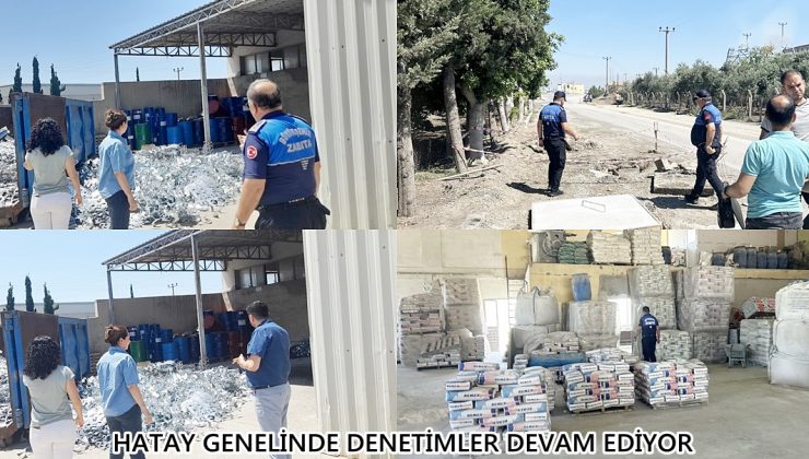 HATAY GENELİNDE DENETİMLER DEVAM EDİYOR