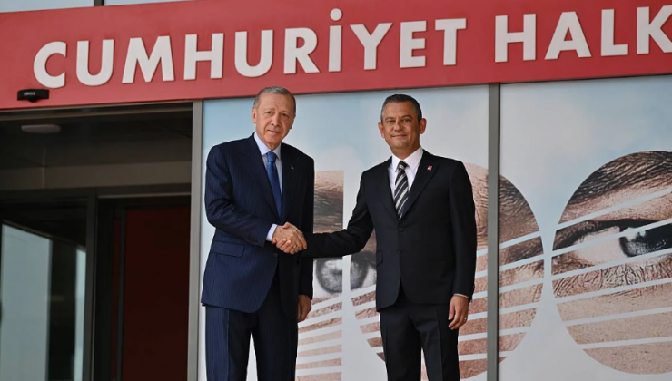 CUMHURBAŞKANI ERDOĞAN CHP GENEL MERKEZİNİ ZİYARET ETTİ
