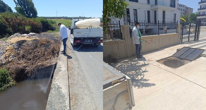 ANTAKYA BELEDİYESİ EKİPLERİ, İLAÇLAMA ÇALIŞMASI GERÇEKLEŞTİRDİ