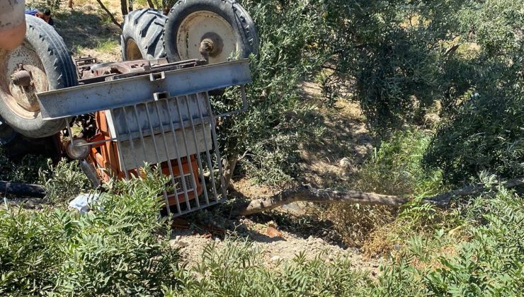 TERS DÖNEN TRAKTÖRÜN 18 YAŞINDAKİ SÜRÜCÜSÜ ÖLDÜ