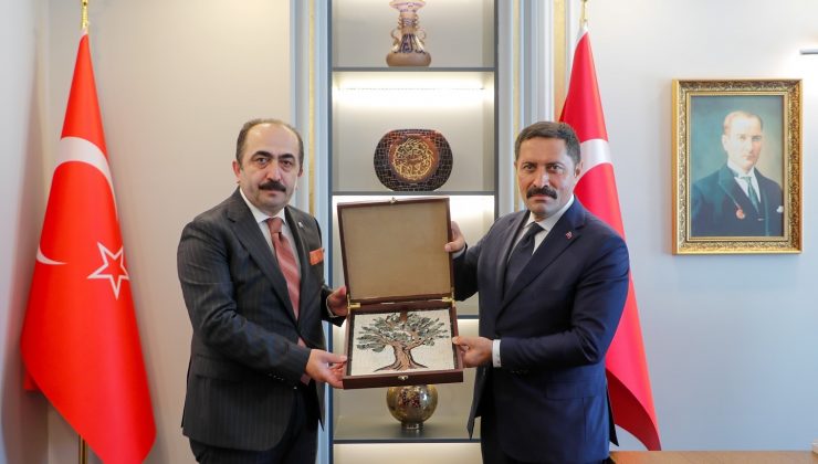 VALİ MASATLI TTK BAŞKANI ÖZGEN’İ AĞIRLADI
