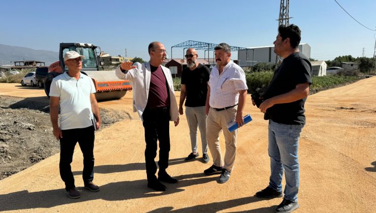 BAŞKAN YAPAR, GÜZELBURÇ MAHALLESİ’NDEKİ YOL ÇALIŞMALARINI İNCELEDİ