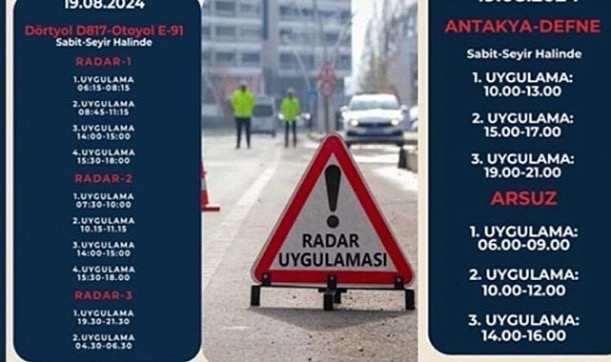 DİKKAT RADAR UYGULAMASI