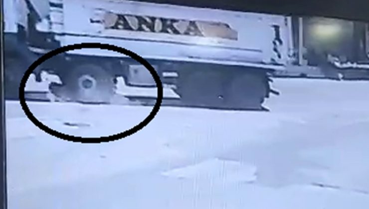 KAMYON MOTOSİKLET SÜRÜCÜSÜNÜ EZDİ