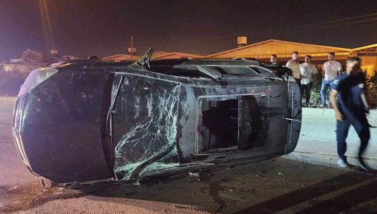 TAKLA ATAN SÜRÜCÜSÜ YARALANDI  