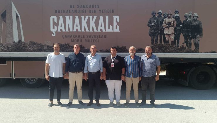 BAŞKAN YAPAR, ‘ÇANAKKALE SAVAŞLARI MOBİL MÜZESİ’Nİ ZİYARET ETTİ