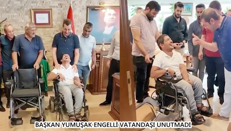 BAŞKAN YUMUŞAK, ENGELLİ VATANDAŞI UNUTMADI