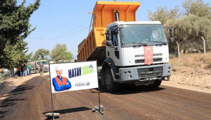 AKÇAOVA MAHALLESİ’NİN YOLU TAMAMLANDI
