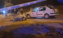 OTOMOBİLLE MOTOSİKLET ÇARPIŞTI: 1 ÖLÜ, 1 YARALI  