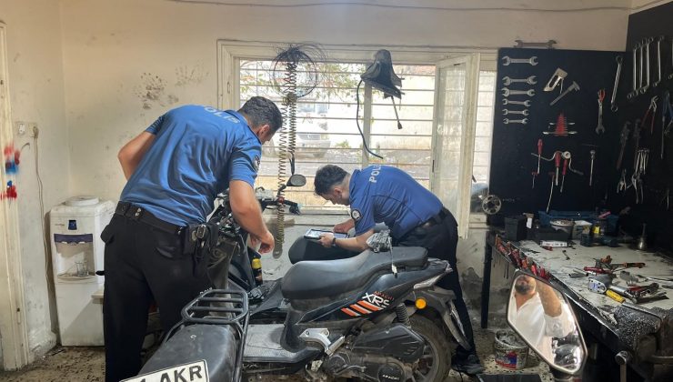 HATAY’DA MOTOSİKLET TAMİRCİLERİ DENETLENDİ  