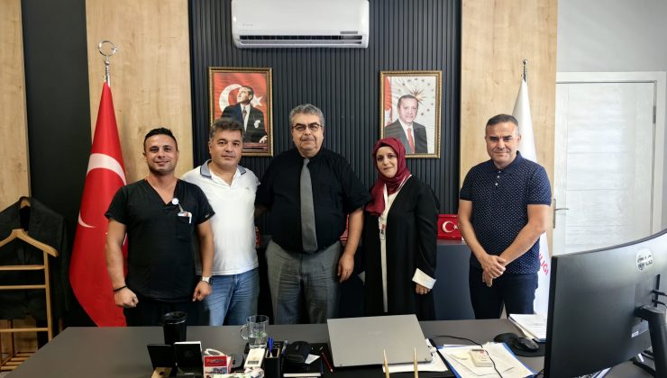HÜRRİYET SAĞLIK-SEN HEYETİ, SÖNMEZ`İ MAKAMINDA ZİYARET ETTİ