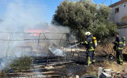 HATAY’DA BOŞ ÇADIR YANARAK KÜLE DÖNDÜ