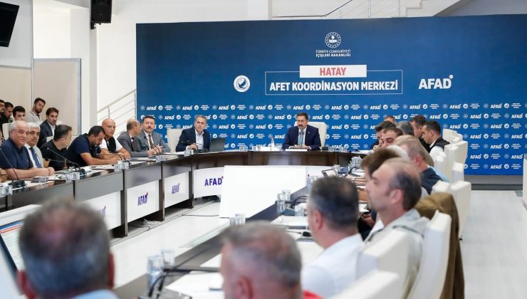 HATAY’DA AFET KONUTLARI DEĞERLENDİRME TOPLANTISI” GERÇEKLEŞTİRİLDİ