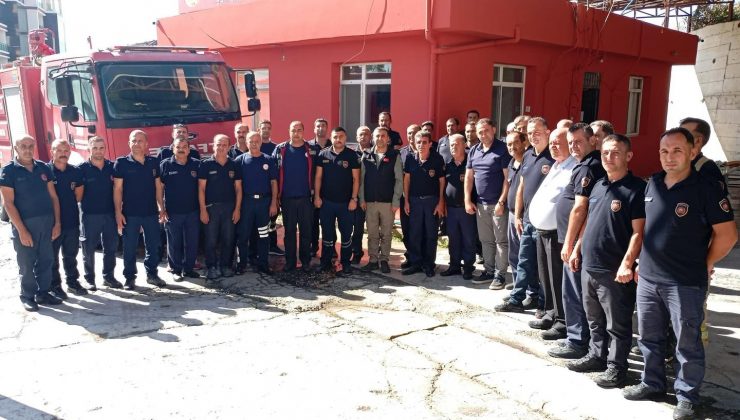 KESKİN İTFAİYE ERLERİYLE BULUŞTU