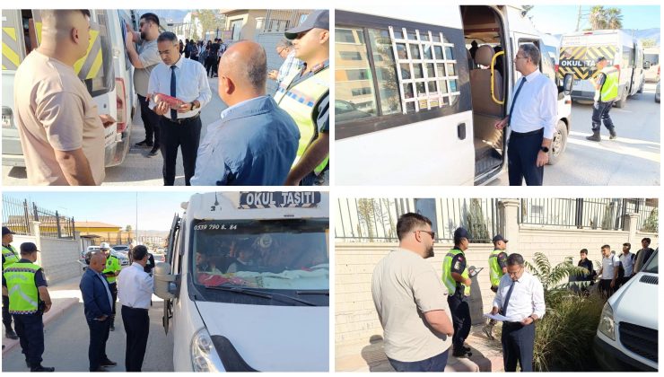 HATAY’DA OKUL SERVİSLERİ DENETLENDİ