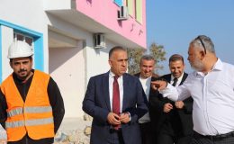 ALTINÖZÜ’NDE YENİ OKUL İNŞAATI SÜRÜYOR