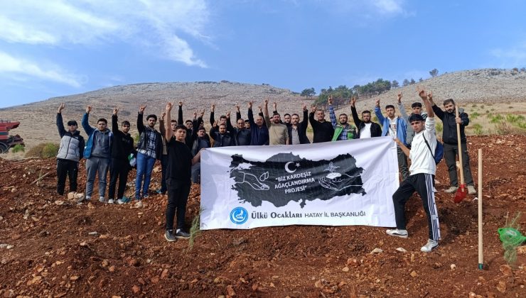 HATAYLI ÜLKÜCÜLER FİDAN DİKİMİ GERÇEKLEŞTİRDİ