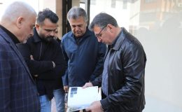 BAŞKAN DÖNMEZ YENİ ÇARŞI İNŞAATINI İNCELEDİ