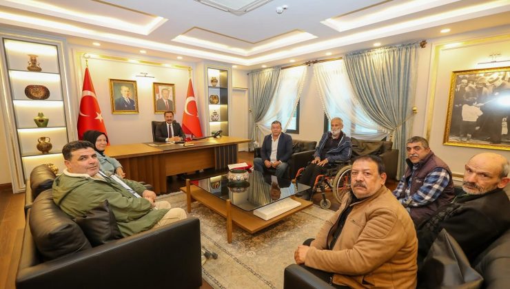 ALİ MASATLI ENGELLİ HAKLARI DERNEĞİ HEYETİNİ KABUL ETTİ