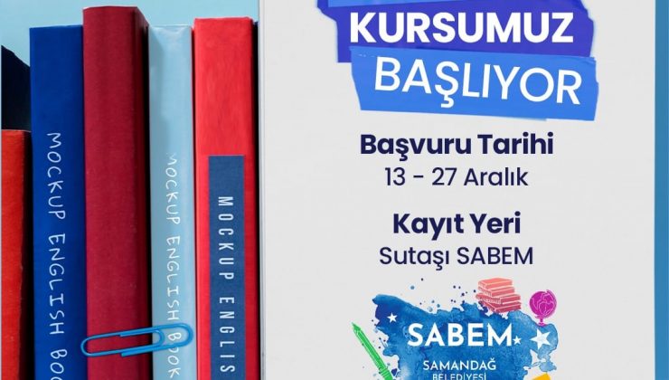 SAMANDAĞ BELEDİYESİ ÜCRETSİZ İNGİLİZCE DİL KURSU BAŞLIYOR