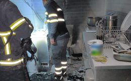 SAMANDAĞ’DA İŞ YERİNDE YANGIN