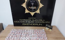 İSKENDERUN’DA UYUŞTURUCU HAP ELE GEÇİRİLDİ  