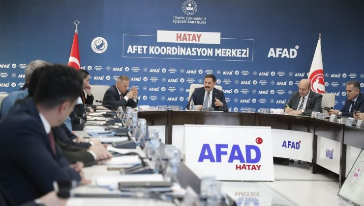 HATAY’DA YENİDEN İNŞA ÇALIŞMALARI DEĞERLENDİRİLDİ