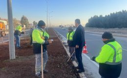 BAŞKAN ÇELİK PEYZAJ ÇALIŞMALARINI YERİNDE İNCELEDİ