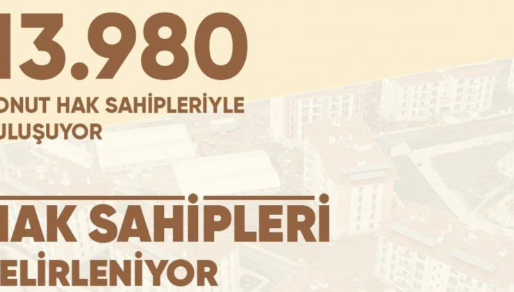 HATAY’DA 13.980 KONUTUN KURASI ÇEKİLECEK