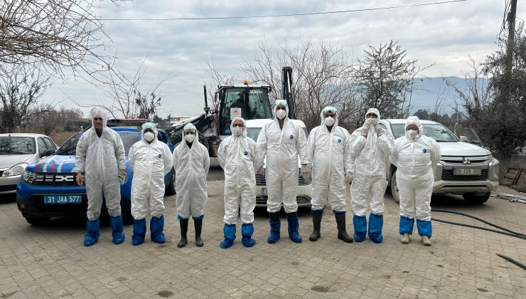 KUŞ VEBASI GÖRÜLEN MAHALLEDE 338 KANATLI HAYVAN İTİLAF EDİLDİ  
