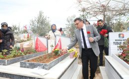 İSKENDERUN’DA DEPREM ŞEHİTLERİ ANILDI