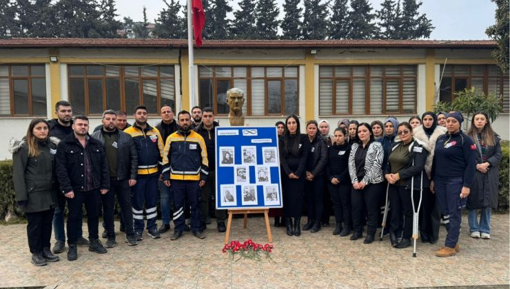 HATAY’DA DEPREM ŞEHİDİ SAĞLIK PERSONELLERİ ANILDI