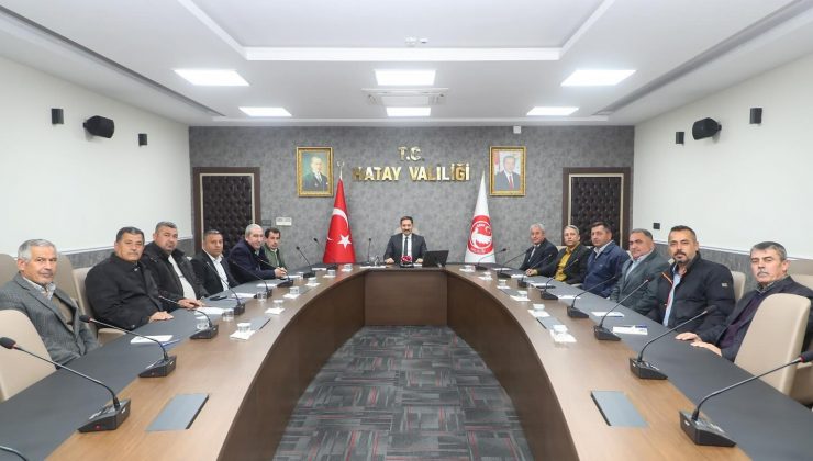 VALİ MASATLI, MAHALLE MUHTARLARINI KABUL ETTİ