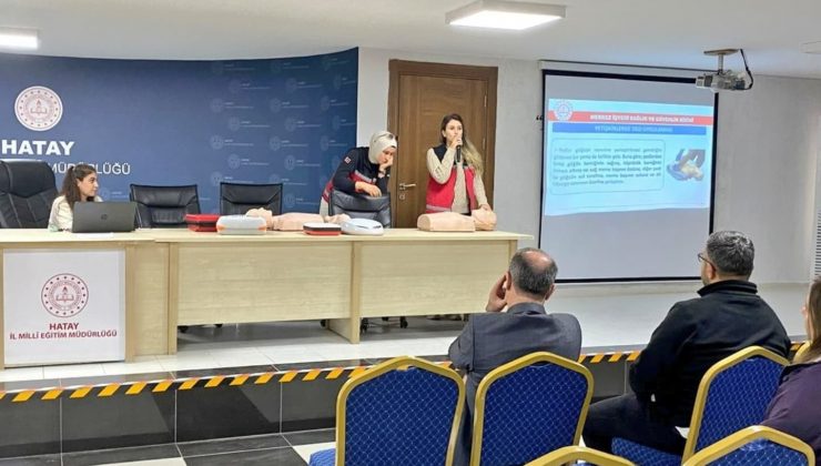 HATAY MEM PERSONELİNE OED CİHAZI FARKINDALIK EĞİTİMİ