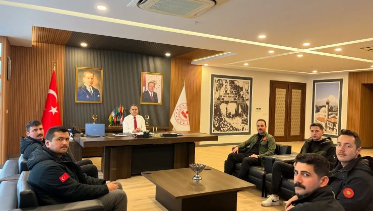 KAYMAKAM AKDAŞ CUMHURBAŞKANLIĞI HEYETİNİ AĞIRLADI