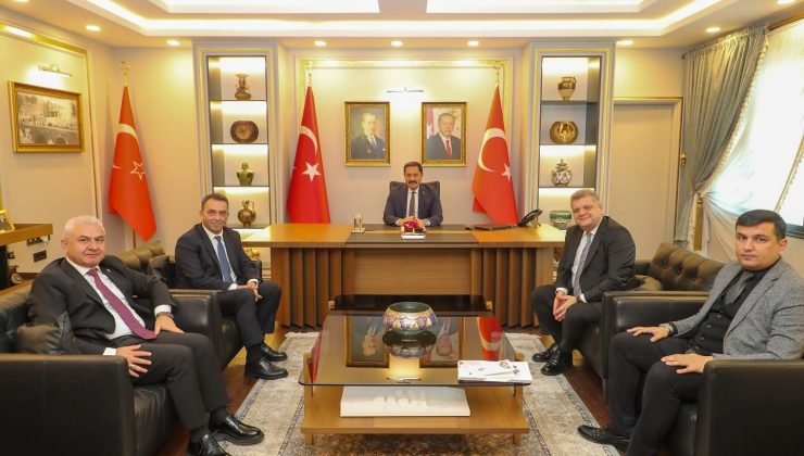 VALİ MASATLI, İŞ BANKASI HEYETİNİ MAKAMINDA KABUL ETTİ
