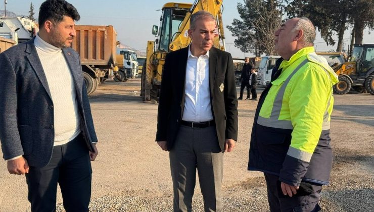 BAŞKAN ÇELİK’TEN BAKIM-ONARIM ATÖLYESİNE ZİYARET