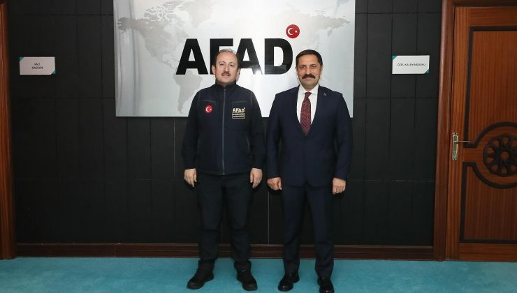 VALİ MASATLI’DAN AFAD BAŞKANI PEHLİVAN’A ZİYARET