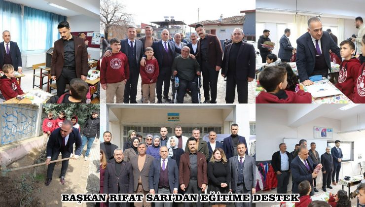 BAŞKAN RIFAT SARI’DAN EĞİTİME DESTEK