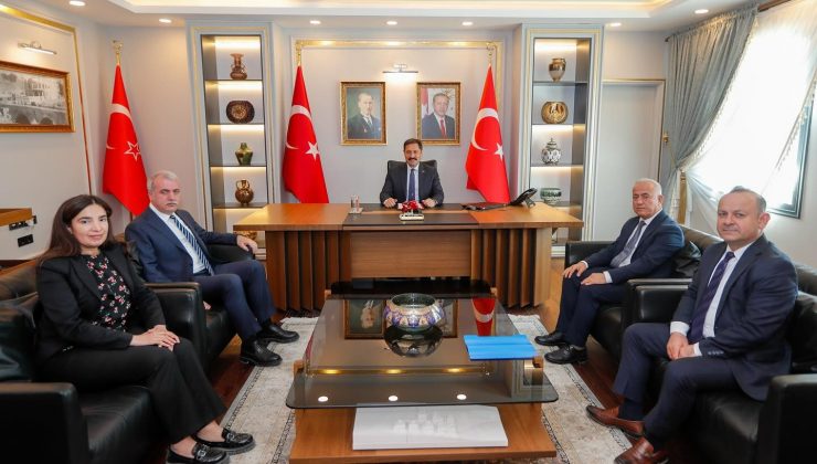 VALİ MASATLI, HATAY DEFTERDARI ÇELİK’İ KABUL ETTİ