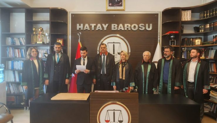HATAY BAROSU’NDA YEMİN TÖRENİ GERÇEKLEŞTİ