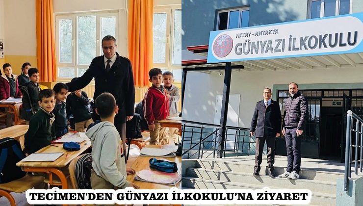 TECİMEN’DEN GÜNYAZI İLKOKULU’NA ZİYARET