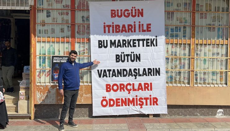 GİZEMLİ HAYIRSEVER 400 DEPREMZEDE AILENIN BAKKAL BORCUNU ÖDEDİ