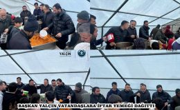 BAŞKAN YALÇIN VATANDAŞLARA İFTAR YEMEĞİ DAĞITTI