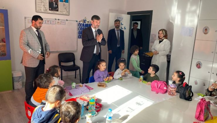 MÜFTÜ TOPÇU 4-6 YAŞ KUR’AN KURSU’NU ZİYARET ETTİ