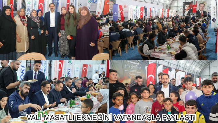 VALİ MASATLI EKMEĞİNİ VATANDAŞLA PAYLAŞTI