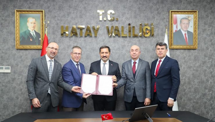 HATAY’DA YAPIMI PLANLANAN 24 DERSLİKLİ MESLEK LİSESİ PROTOKOLÜ İMZALANDI