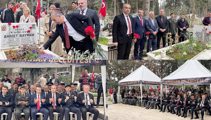 KIRIKHAN’DA 18 MART ANMA PROGRAMI DÜZENLENDİ